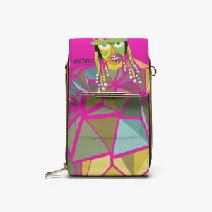 Bermuda Gombey Ayo!  Crossbody Mobile Large Capacity Purse (Pink)