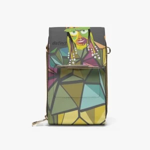 Bermuda Gombey Ayo!  Crossbody Mobile Large Capacity Purse (Grey)