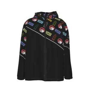 WSSU-INSPIRED CLOCKTOWER JACKETS (BLACK) (Light Weight Rain/Wind Coat) 