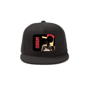 DEPART TO SERVE- WSSU-INSPIRED Hat Collection-Snapback Hat with Metal Buckle (BLACK) 