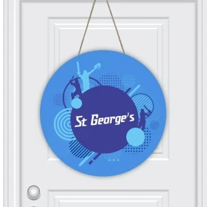 Cupmatch Round Doorhanger- St George’s