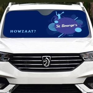 CupMatch Windshield Sunshade-St George’s Team Colors- (Celebration Collection) 