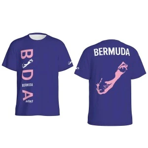 Bermuda SPORT- National Team Colors (Blue/Pink) (Crew Neck Tshirt Jersey) 