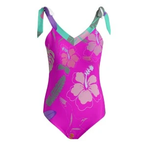 Bermuda Floral- One Piece Swimsuit (Pink) 