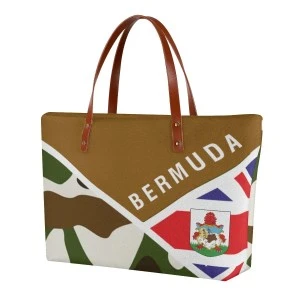 Bermuda Flag Camo REMIX- Women's Tote (Beach Bag)