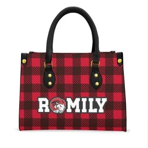 WSSU-INSPIRED RAMILY TOTE BAG (BLACK & RED CHECKERED) 