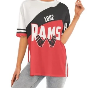 RAMS HOUSE W'S UP T-SHIRT (WOMEN'S) RED&WHITE