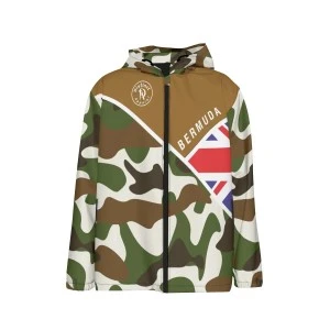 Bermuda Camo Flag (Army) Jacket Wind & Raincoat 