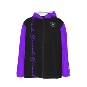 Bermuda Jacket (Purple, White & Black) Wind & Raincoat 