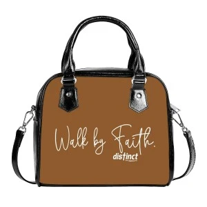 Walk by Faith   Women's Handbag with Strap (Faith) - Brown 