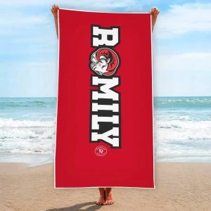 RAMILY  (WSSU-INSPIRED) BEACH TOWEL -  (Standard SIZE: 29.5 x 60'')  -RED 