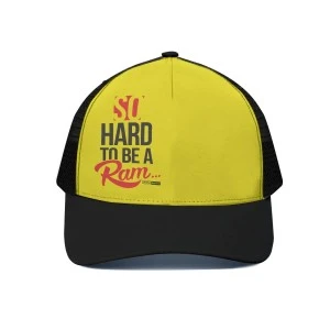 SO HARD TO BE A RAM - WSSU-INSPIRED Hat Collection-TRUCKER BASEBALL CAP (YELLOW)