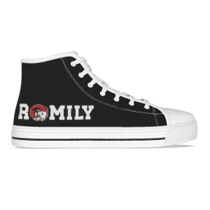 RAMILY (WSSU-INSPIRED) HIGH TOPS - CANVAS SHOES - BLACK 