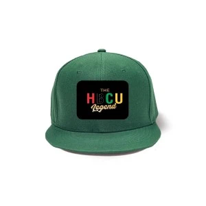HBCU LEGEND- HBCU Hat Collection- SNAP BACK HAT WITH METAL BUCKET (GREEN)